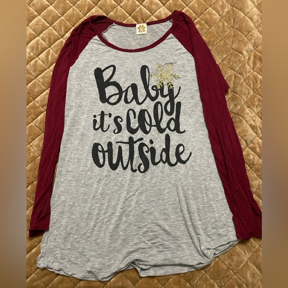 “Baby it’s Cold Outside” flowy top